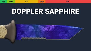 Ursus Knife Doppler Sapphire Wear Preview