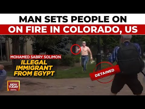 Terror Attack At Israeli Hostages Demonstration In Boulder, Colorado | Man Sets People On Fire