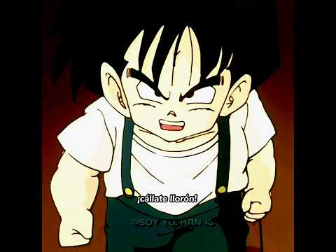 Gohan se enoja con su profesor. #shorts #whoisstrongest #gohan #dbz