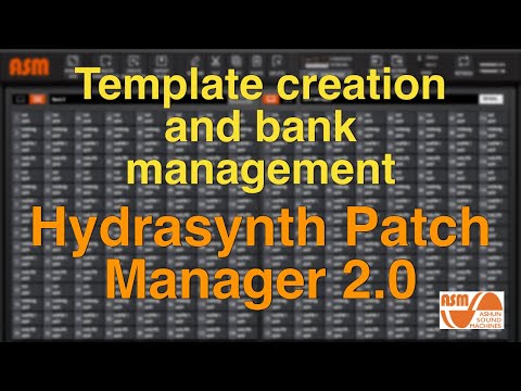 Hydrasynth Patch Manager 2.0: Creating a custom Template bank