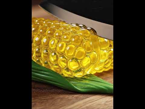 透明なとうもろこしをスライス✨