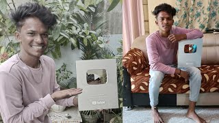 SILVER PLAY BUTTON UNBOXING🤩🤩 || COMEDY || CRAZY VIDEO || #silverplaybutton #unboxing #viral