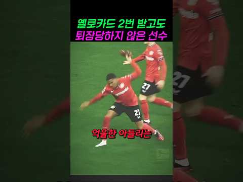옐로카드 2장 받고 퇴장당하지 않은 선수