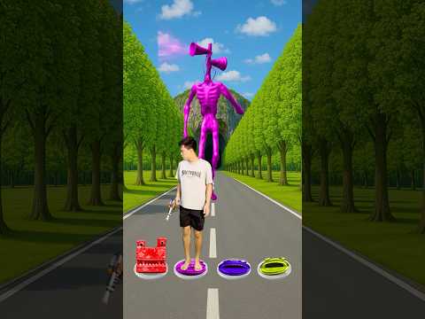 I jump on pacman to Zombie, monster Pac-man, Siren head, Dinosaur #shorts #youtubeshorts