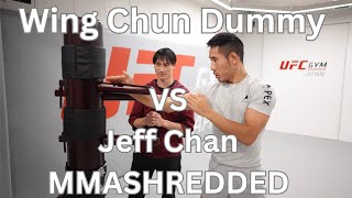 Wing Chun Wooden Dummy Training Session with @MMAShredded #wingchun #jkd #mma #shorts