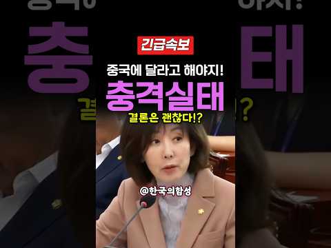 이재명정권 기상청장 국정감사중 폭발한 나경원