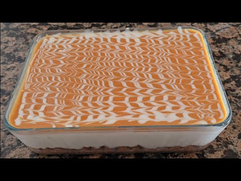 كيكة باردة بدون فرن حلوة تركية مشهورة بطريقتي سهلة وسريعة 👍🥰