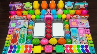 Mixing random things into store-bought slime ! Relaxing slime videos ! Alex slime !!!