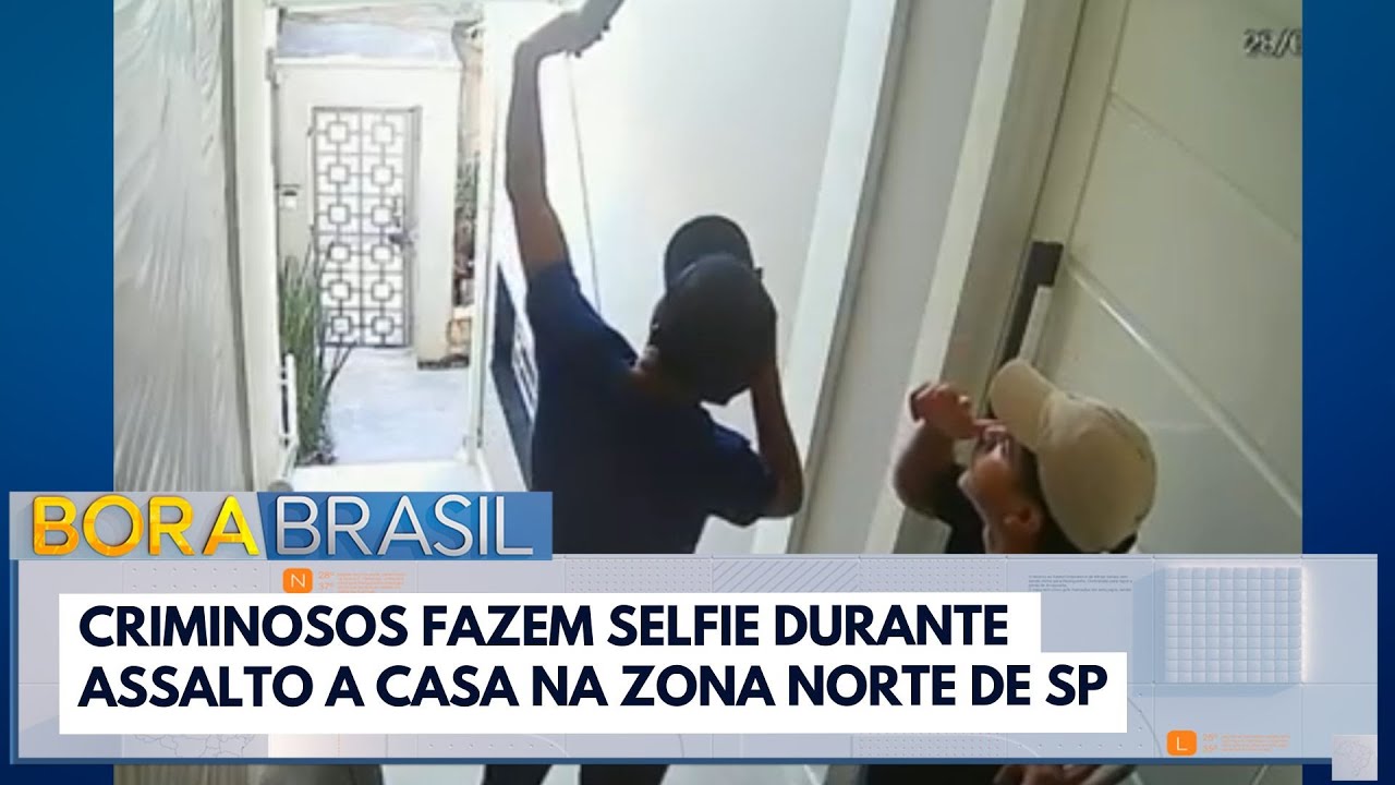 Criminosos fazem selfie durante assalto a casa na Zona Norte de SP
