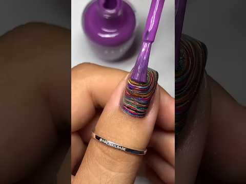 weird nailart design ? with nail paint #nailart #diynails #youtubeshorts #notoolnailart #mood #weird