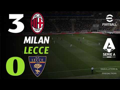🔴 AC Milan vs Lecce 3 - 0 | HIGHLIGHTS &amp; GOALS | Serie A 2026/27 | Partita Simulazione eFootball