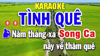 Karaoke Tình Quê Song Ca Nhạc Sống | Trọng Hiếu Beat
