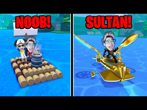 KITA COBAIN KAPAL NOOB VS SULTAN di Build a Boat ROBLOX!!!