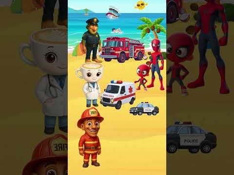 ¿Podrá Spiderman entregar los coches a las personas adecuadas? 🚑🚓🚒🥳