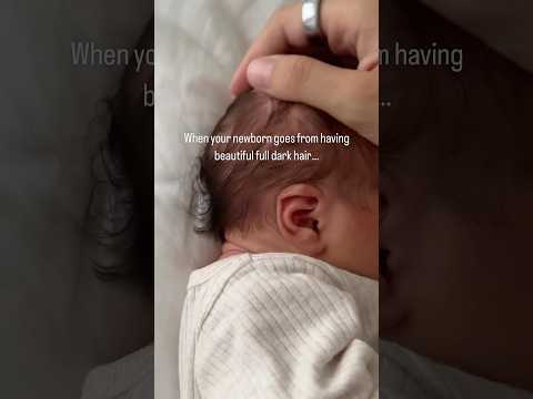 I know her hair will grow back but still sad to see it go🥲 #badhairday #newborn #newbornhair