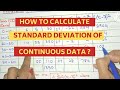 Calculating Mean and Standard Deviation