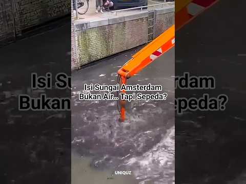 Isi Sungai Amsterdam Bukan Air… Tapi Sepeda?