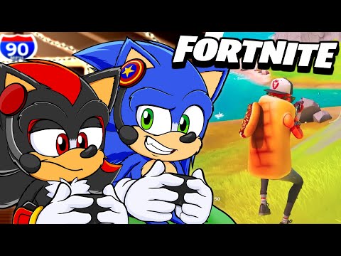 Movie Sonic Plays FORTNITE (Ft. Shadow) ANIMATION