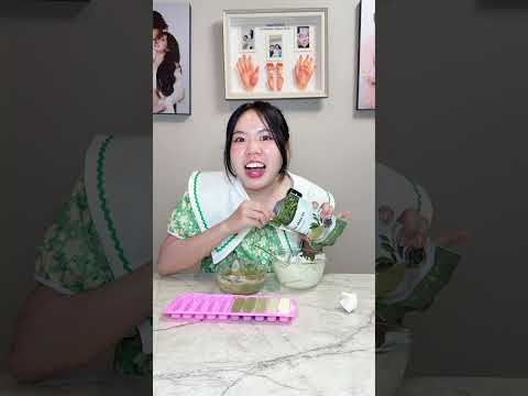 เบื้องหลังทำชาเขียวไล่ระดับสี🍵 #เหมยลี่