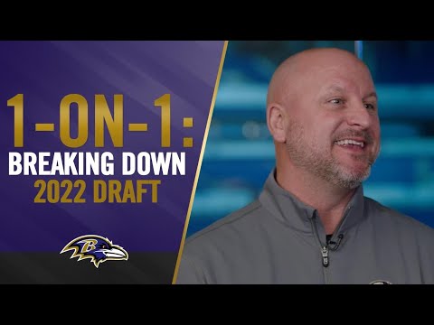 1-on-1: Joe Hortiz Breaks Down 2022 Draft | Baltimore Ravens video clip