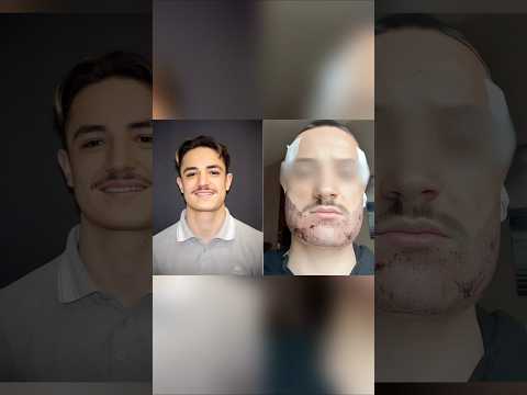 شاب فرنسى قرر يزرع شعر لحيته فكانت النهايه مأساويه..!!