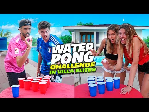 ? WATER PONG CHALLENGE in VILLA ELITES!