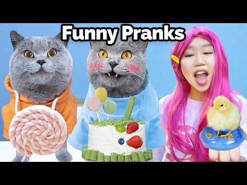 Let’s Share Some Amazing Pranks This Weekend!😆🍭 | Oscar‘s Funny World | New Funny Videos 2024