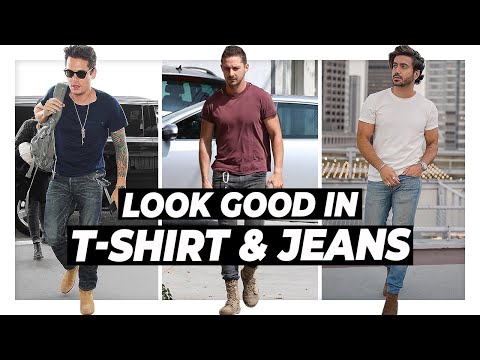How To Look GREAT in a T-Shirt & Jeans l Men's Fashion Tips