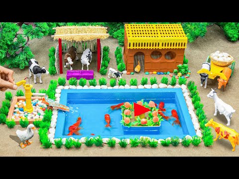 Satisfying with Unboxing Farm Barn Playset, Cattles Toys Collection | DIY Farming Animal Sounds ASMR