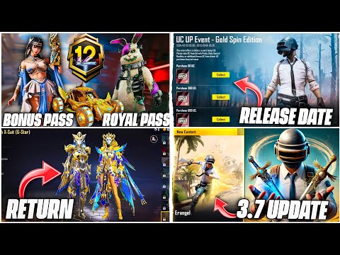 🤯 BIG CHANGES ! BGMI 3.7 UPDATE / NEXT X SUIT / BGMI A12 ROYAL PASS & BONUS PASS