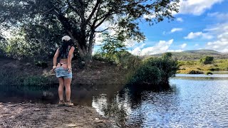 BRAZILIAN GIRL Cooking and relaxing outdoors Asmr