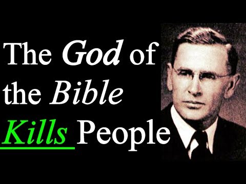 The God of the Bible Kills People / A Classic Sermon - Evangelist Rolfe Barnard