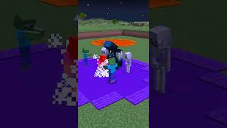 Minecraft ama Daireyi en son Terk Eden Kazanır ! #shorts