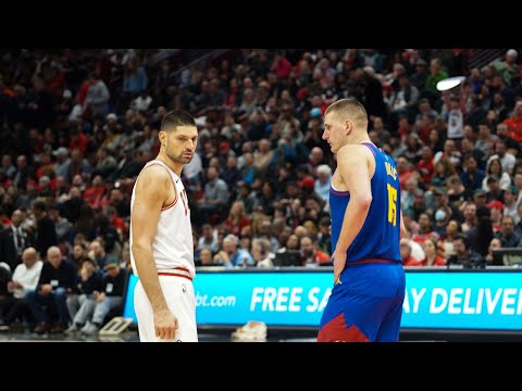 Jokić i Vučević posle utakmice Bulls-a i Nuggets-a u Čikagu. Rezultat: Bulls 106, Nuggets 114