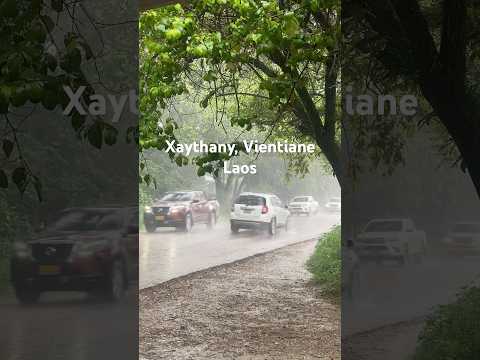 ຝົນຕົກແຮງ | heavy rains #laos #laosvlog #vientiane #rain #ຄົນລາວ