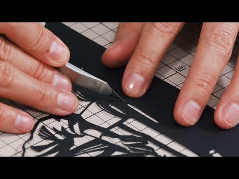 カッターナイフから生まれる切り絵作品～学生～
