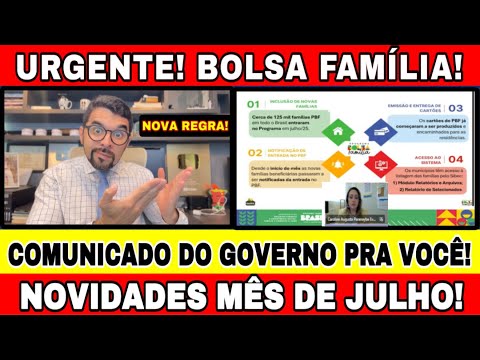 COMUNICADO DO GOVERNO PARA TODOS DO BOLSA FAMÍLIA - NOVA REGRA DE PROTEÇÃO!