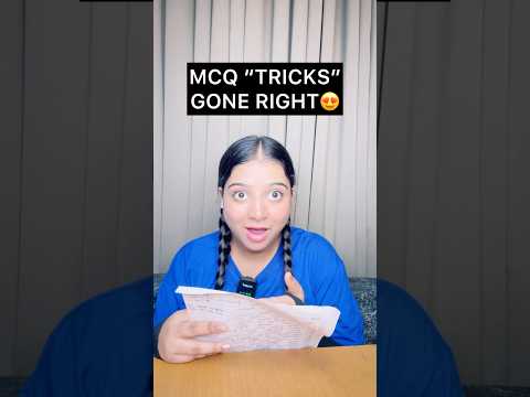 MCQ tricks gone right #mcq #mcqs #examtrick #examdays #examination #youtubeshorts #shortsviral #fypp