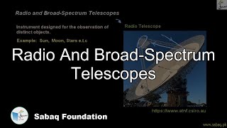 Radio And Broad-Spectrum Telescopes
