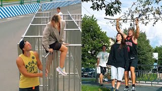 Advanced Way to Pick Up a Girl😂🫣 #kiryakolesnikov #funny #prank #parkour #comedy