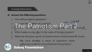 The Patriotism Part 2