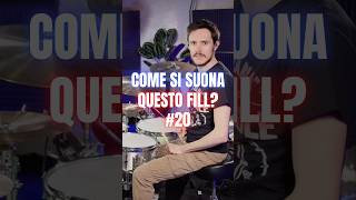 COME SI SUONA QUESTO FILL DI BATTERIA? 🤔🥁 NR. 20 #batterista #batteria #rock