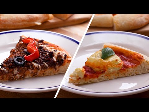 Delicious Vegan Pizza 2 Ways: Mushroom And Cashew Margherita ? Tasty