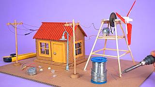 Amazing WIND POWER GENERATOR Project Model for School Science