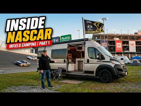 Vanlife in the Infield of Charlotte Motor Speedway