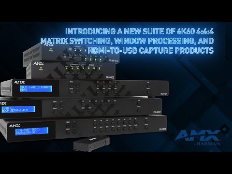 AMX Product Overview: Precis Matrix Switchers & Windowing Processor & UVC1-4K USB Capture Device