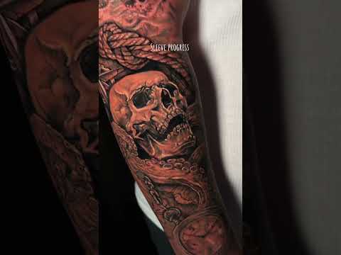 Sleeve progress by Dahliamoth.ink - one more session to go
