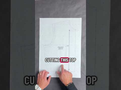 Did you know pattern paper has a grainline?! #diyfashion