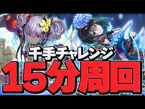 【周回編成】千手チャレンジを15分でサクサク周回！ヴェロア×ナツル編成【パズドラ】