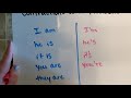 Understanding Contractions in English